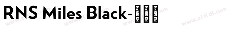 RNS Miles Black字体转换